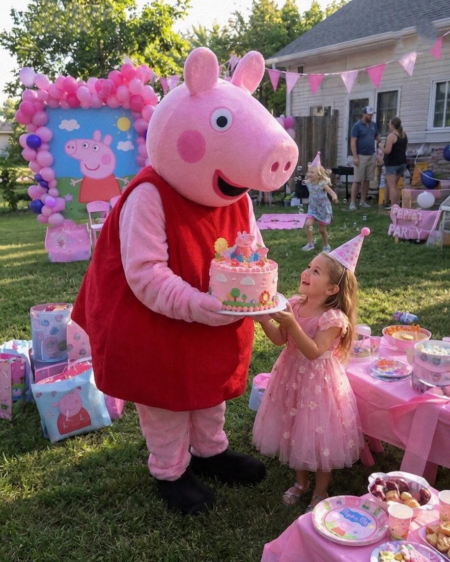 Założyłem kostium Peppy Pig, żeby zaskoczyć moją 5-letnią córkę – ale chociaż moja żona myślała, że jestem tylko zabawiaczem, usłyszałem, jak mówi: „On nadal uważa, że nasze małżeństwo jest prawdziwe”