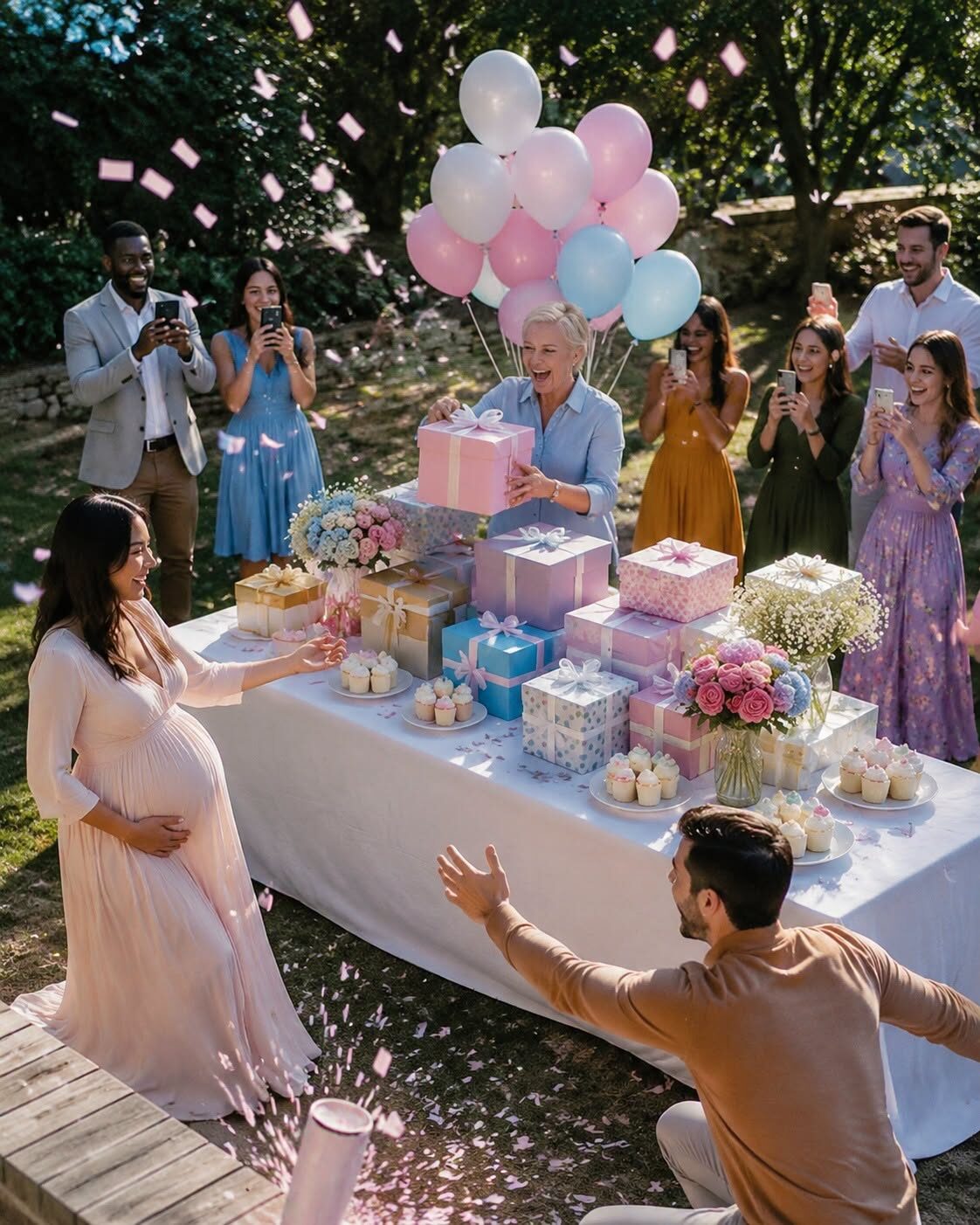 Moja teściowa rzuciła wazonem na mój baby shower, zanim kajdanki położyły kres jej planowi
