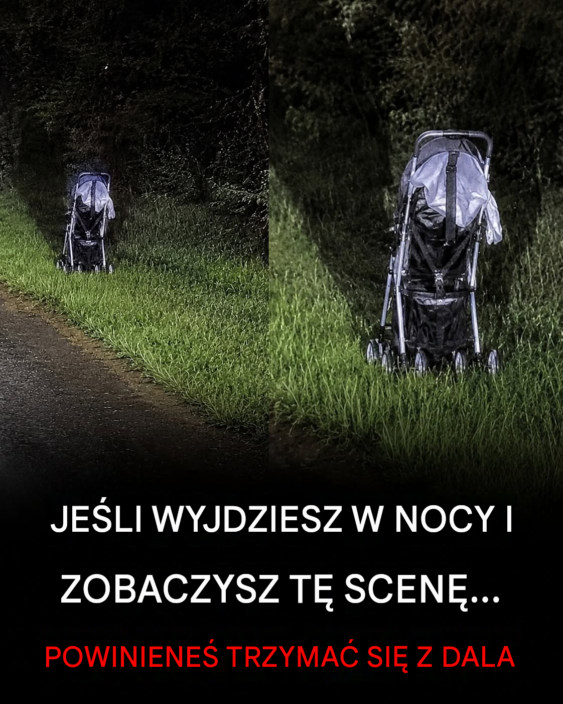 Jeśli znajdziesz porzucony wózek dziecięcy na poboczu drogi...