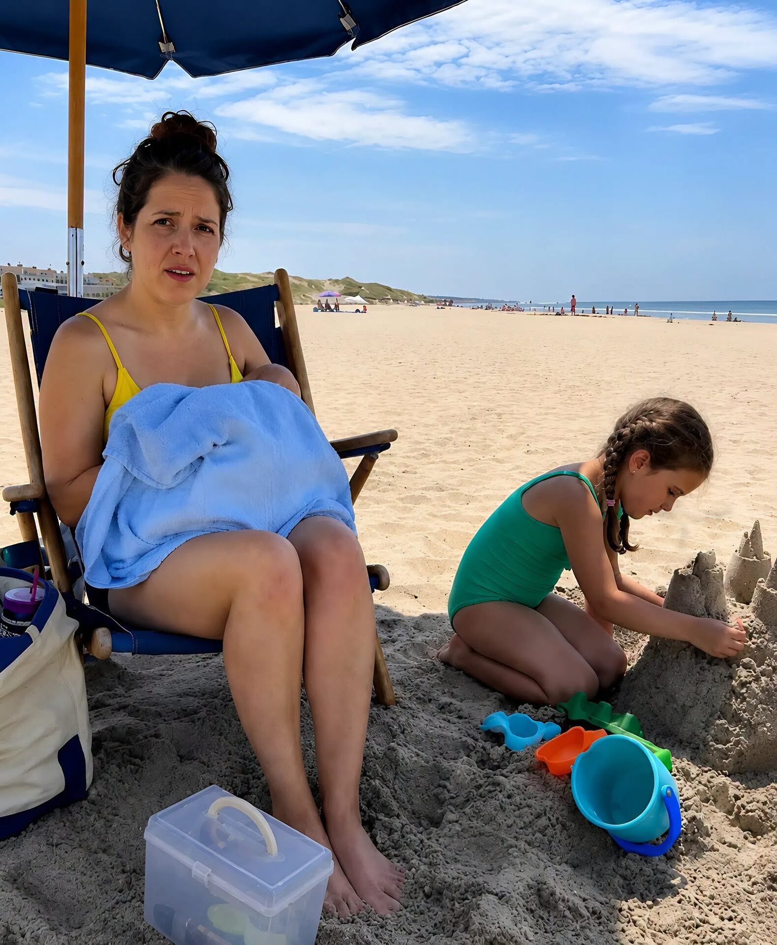 Karmiłam piersią moje dziecko na plaży, gdy zauważyłam kobietę, która mnie filmowała. Chciałam wyjść, żeby uniknąć konfliktu, ale kiedy zbierałam swoje rzeczy, wydarzyło się coś nieoczekiwanego.