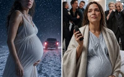 „Miłego spaceru, świnio” – zaśmiał się złośliwie mój mąż, gwałtownie wykopując mnie z samochodu w lodowatą zamieć. Wylądowałam twardo w śniegu, trzymając się za ciążowy brzuch, gdy jego tylne światła zniknęły w białej zamieci. Było minus dziesięć stopni, całe mile od jakiegokolwiek miasta. Chciał, żebym tu zamarzła na śmierć. Powoli wstałam, otrzepałam śnieg i wyciągnęłam telefon satelitarny.