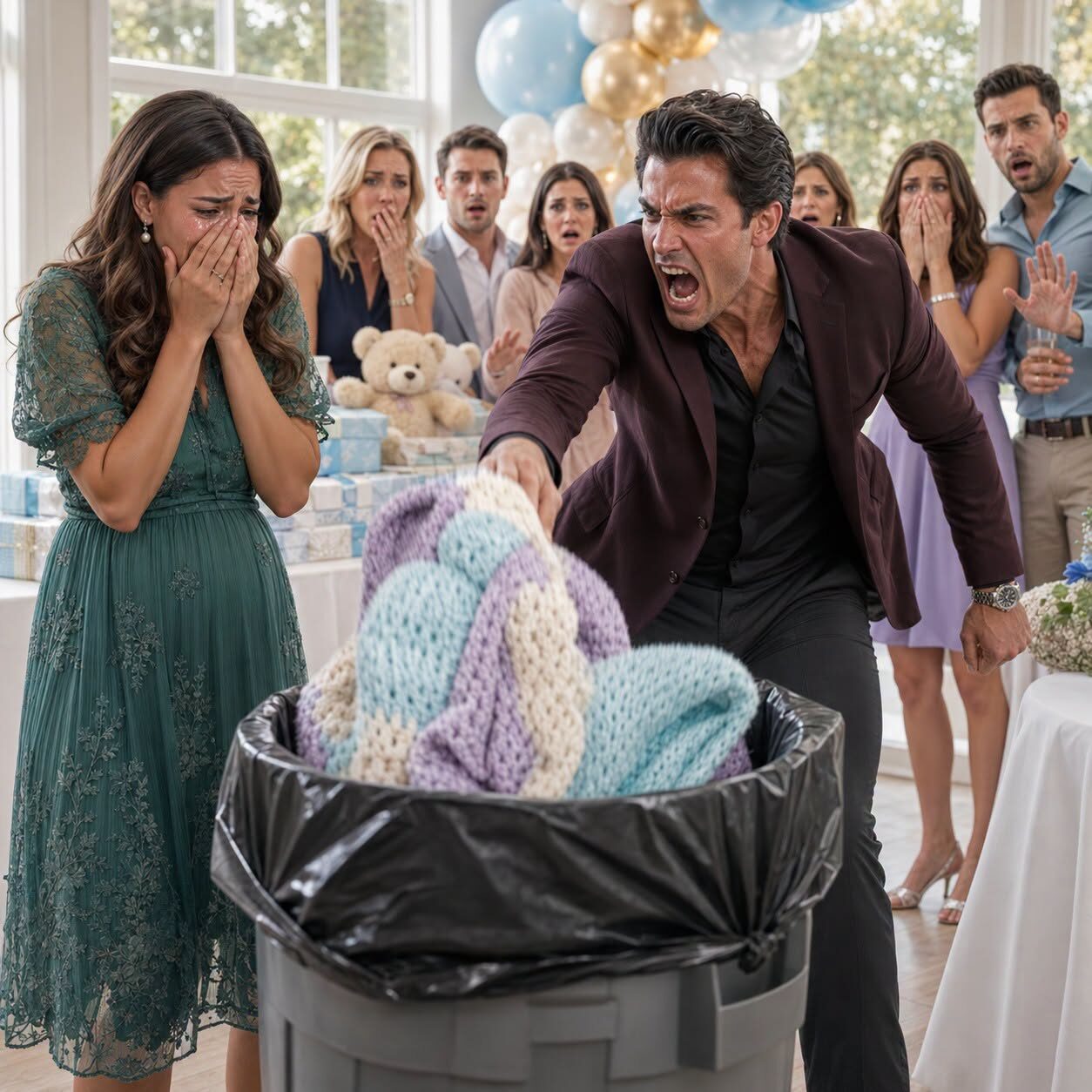 Podczas baby shower mój brat wyrzucił do śmieci własnoręcznie zrobiony kocyk dla dziecka, twierdząc, że tanie prezenty nie mają tu miejsca. Jednak kilka godzin później zadzwonił w panice, domagając się wyjaśnienia, co w nim schowałam…
