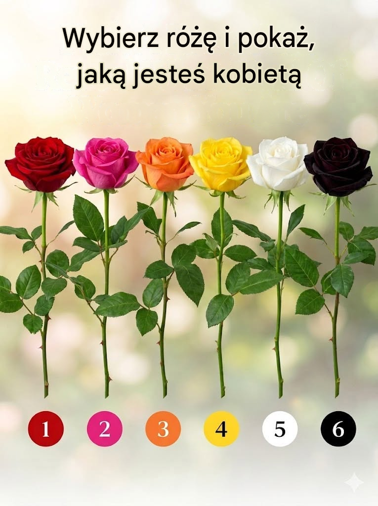 Wybierz różę i pokaż, jaką jesteś kobietą