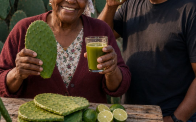 La boisson au citron et au nopal