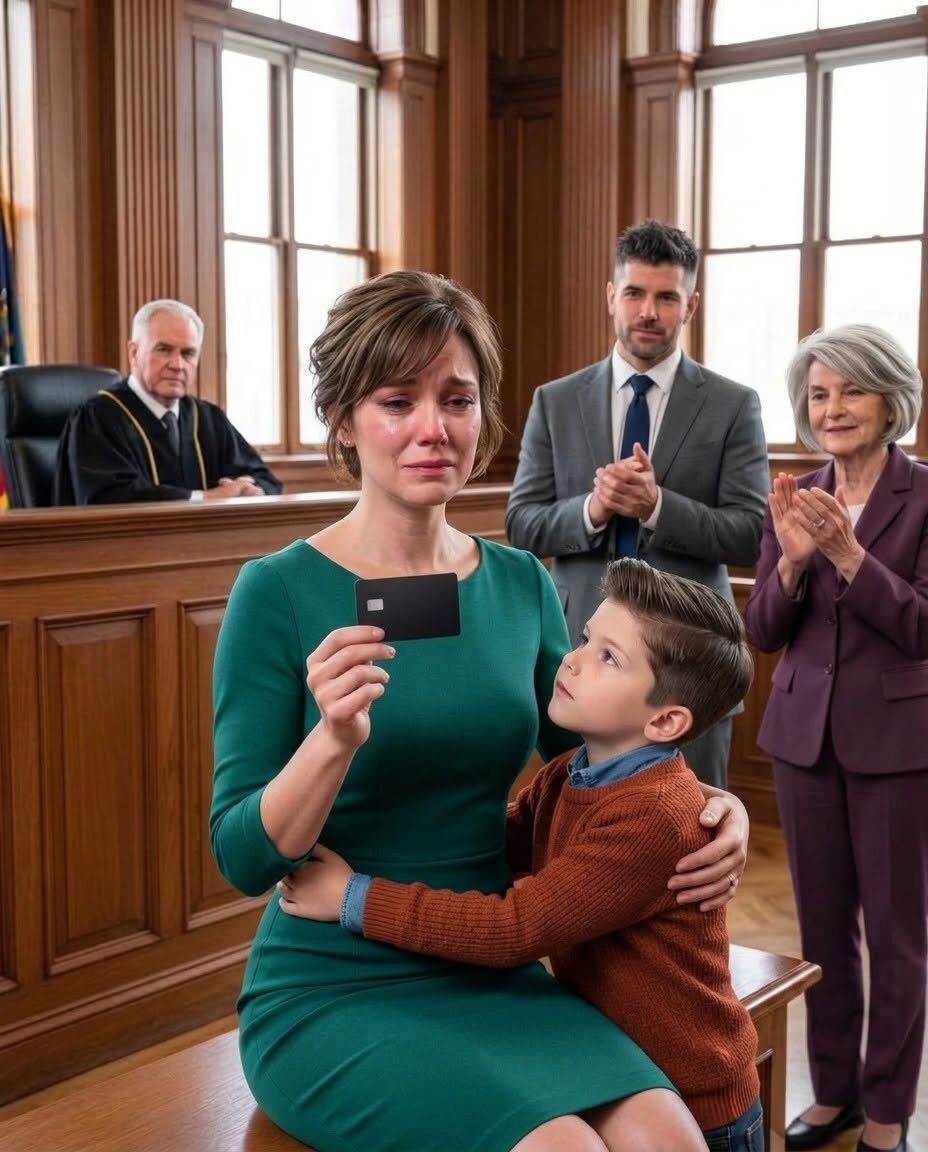 Po naszej rozprawie rozwodowej mój 12-letni syn wybrał sobie ojca i powiedział sędziemu: „Mama nie da mi przyszłości”. Wyszłam zdruzgotana. Tydzień później, na lotnisku, przytulił mnie i wsunął mi do kieszeni czarną kartkę.