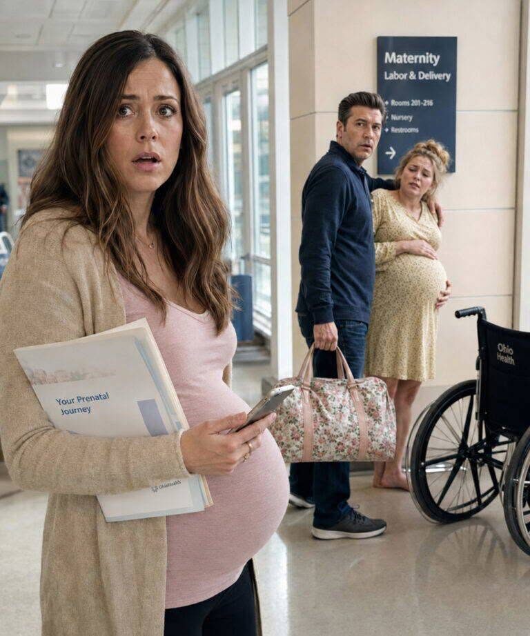 Mój mąż powiedział, że leci do Denver do pracy, więc poszłam sama na wizytę prenatalną. Czekając przed oddziałem położniczym, zobaczyłam go spieszącego korytarzem, obejmując jedną ręką ciężarną kobietę.