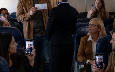 Szara bluza z kapturem i karta pokładowa zmieniły lot do Nowego Jorku