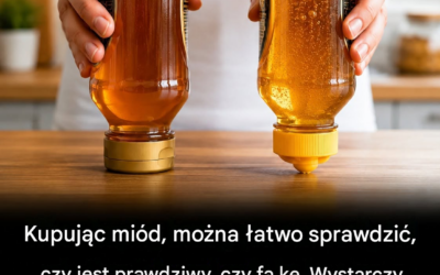 Prosty trik, który pozwoli odróżnić prawdziwy miód od podróbki: wystarczy odwrócić butelkę do góry nogami