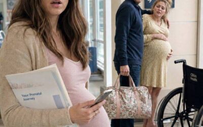 Mój mąż powiedział, że leci do Denver do pracy, więc poszłam sama na wizytę prenatalną. Czekając przed oddziałem położniczym, zobaczyłam go spieszącego korytarzem, obejmując jedną ręką ciężarną kobietę.