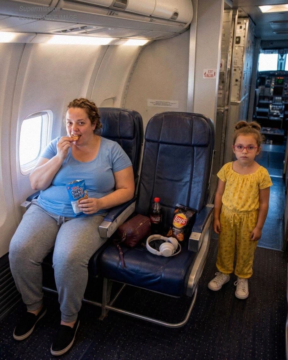 Niegrzeczna kobieta zajęła miejsce przy oknie, które zapłaciłem mojej 6-letniej córce z autyzmem – więc pilot dał jej nauczkę, której nigdy nie zapomni
