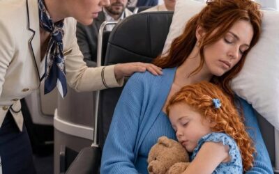 Samotna matka spała na miejscu 8A — aż do momentu, gdy kapitan zapytał przez interkom: „Czy na pokładzie jest pilot myśliwca?”