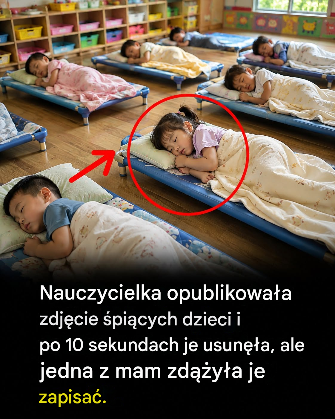 Nauczyciel usunął zdjęcie z drzemki w klasie kilka sekund po jego opublikowaniu – jeden z rodziców już je zapisał
