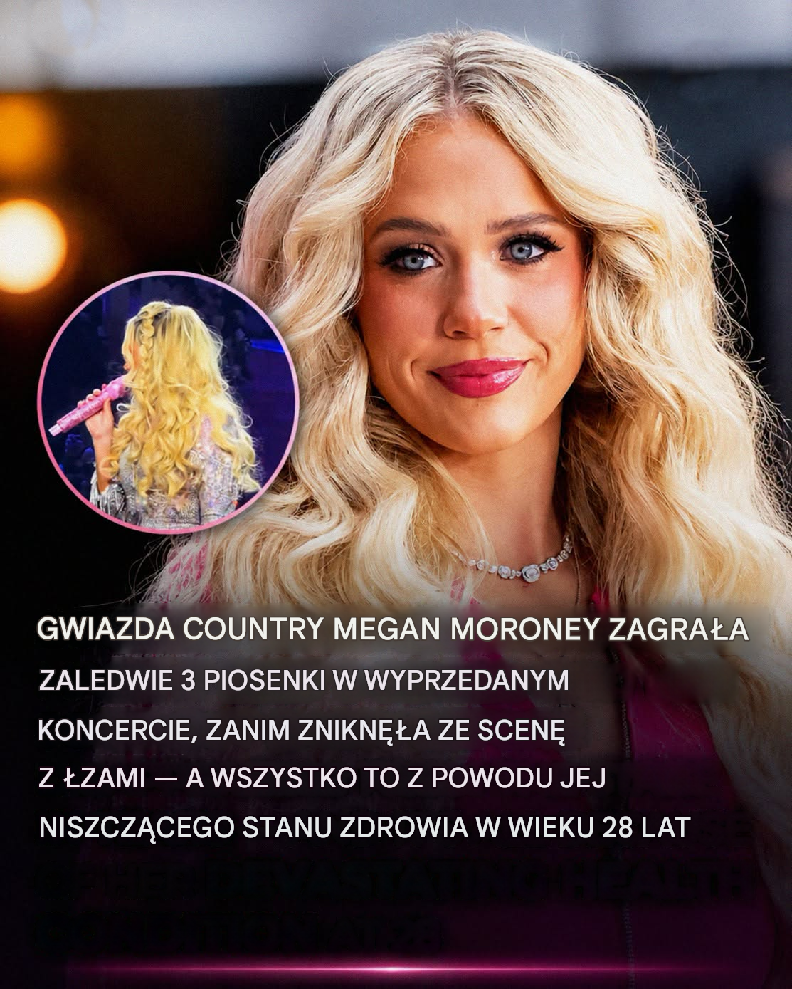 Megan Moroney załamuje się na scenie po przerwaniu koncertu w Denver w połowie występu — wideo