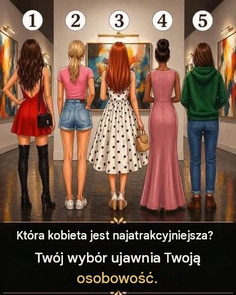 Kobieta, którą uważasz za najbardziej atrakcyjną, może powiedzieć coś nieoczekiwanego na temat twojej osobowości