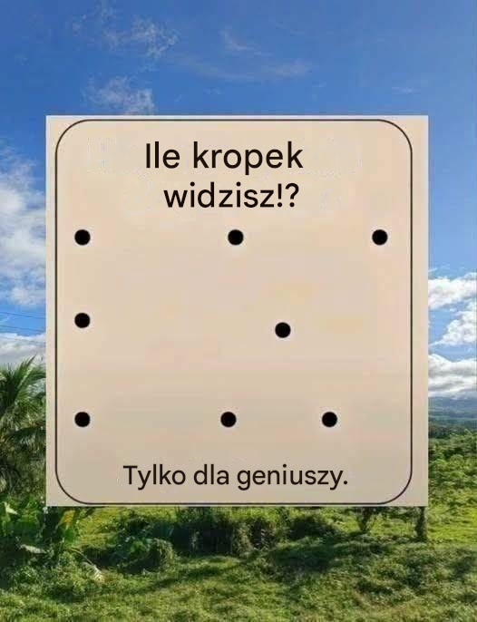 Ile kropek widzisz?