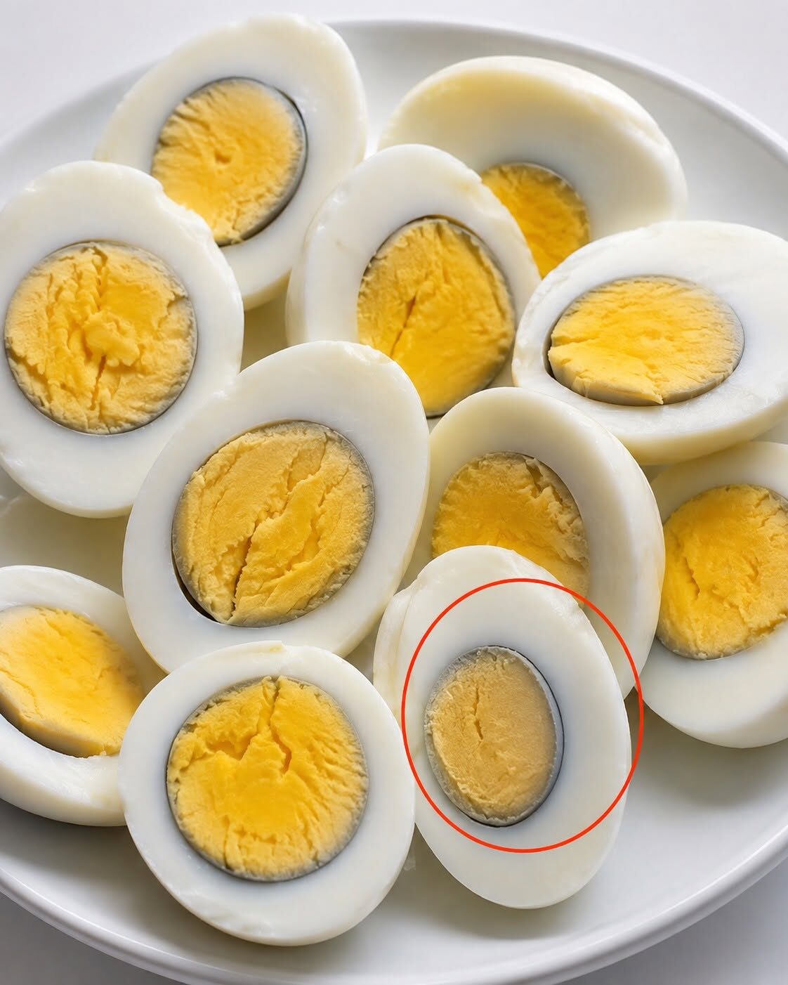 Co jest przyczyną zielonej obwódki wokół jajek ugotowanych na twardo?