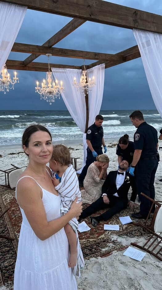 Na ślubie mojej siostry nie wolno mi było siedzieć z rodziną, bo byłam „samotną matką”. Mama szyderczo rzuciła: „Twoja siostra wyszła za prezesa – w przeciwieństwie do ciebie, który przynosi nam tylko wstyd”. Zignorowałam ją, skupiając się na córce, która właśnie rozlała wino. Wtedy mój ojciec wybuchnął – krzycząc, a potem wepchnął nas prosto do fontanny. Goście wybuchnęli brawami, śmiejąc się jak na jakimś przedstawieniu. Dwie minuty później pojawił się mój sekretny mąż miliarder. To, co się stało, sprawiło, że wszyscy żałowali.