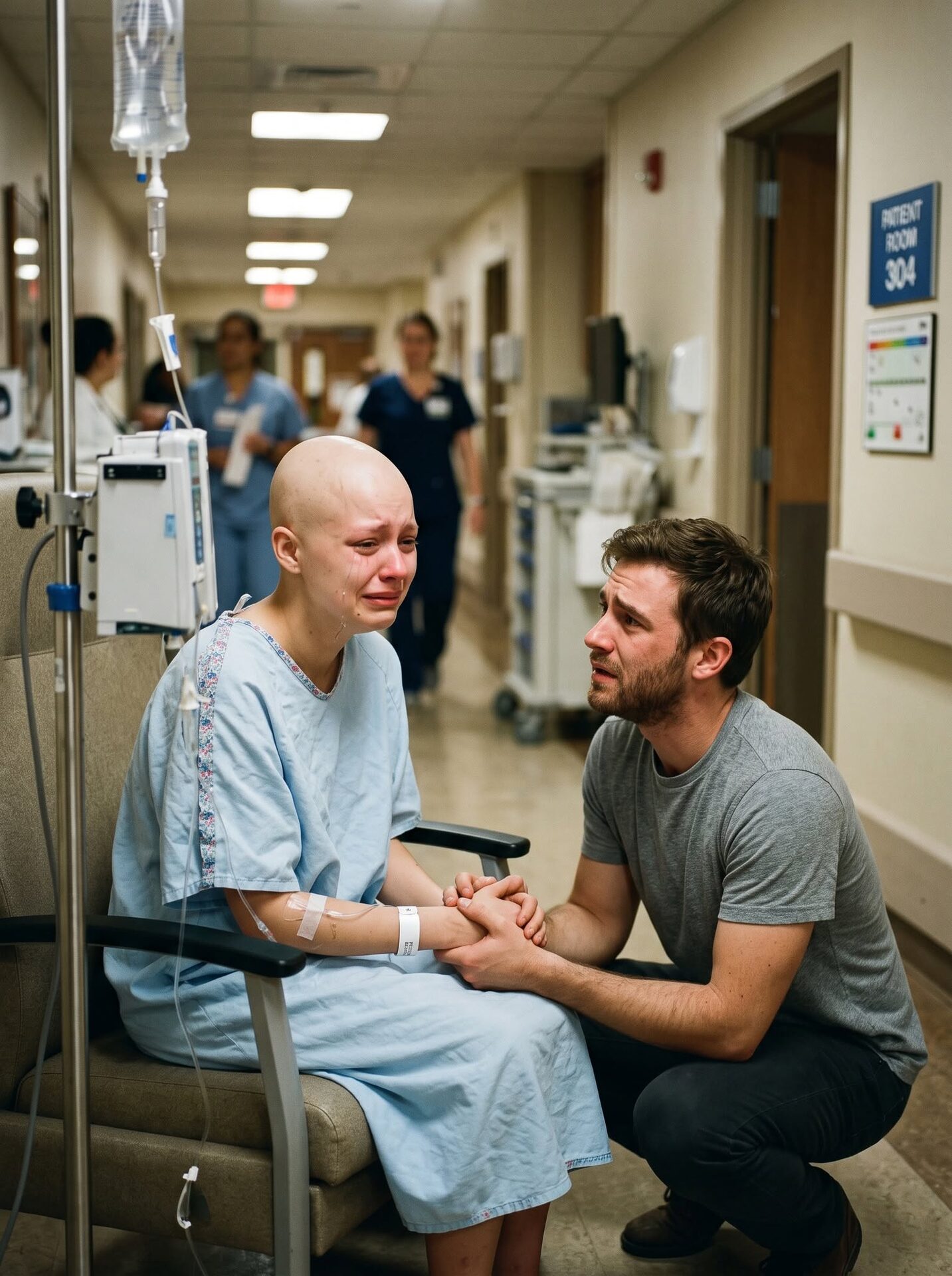 Dwa miesiące po naszym rozwodzie znalazłem moją byłą żonę siedzącą samotnie w szpitalu…