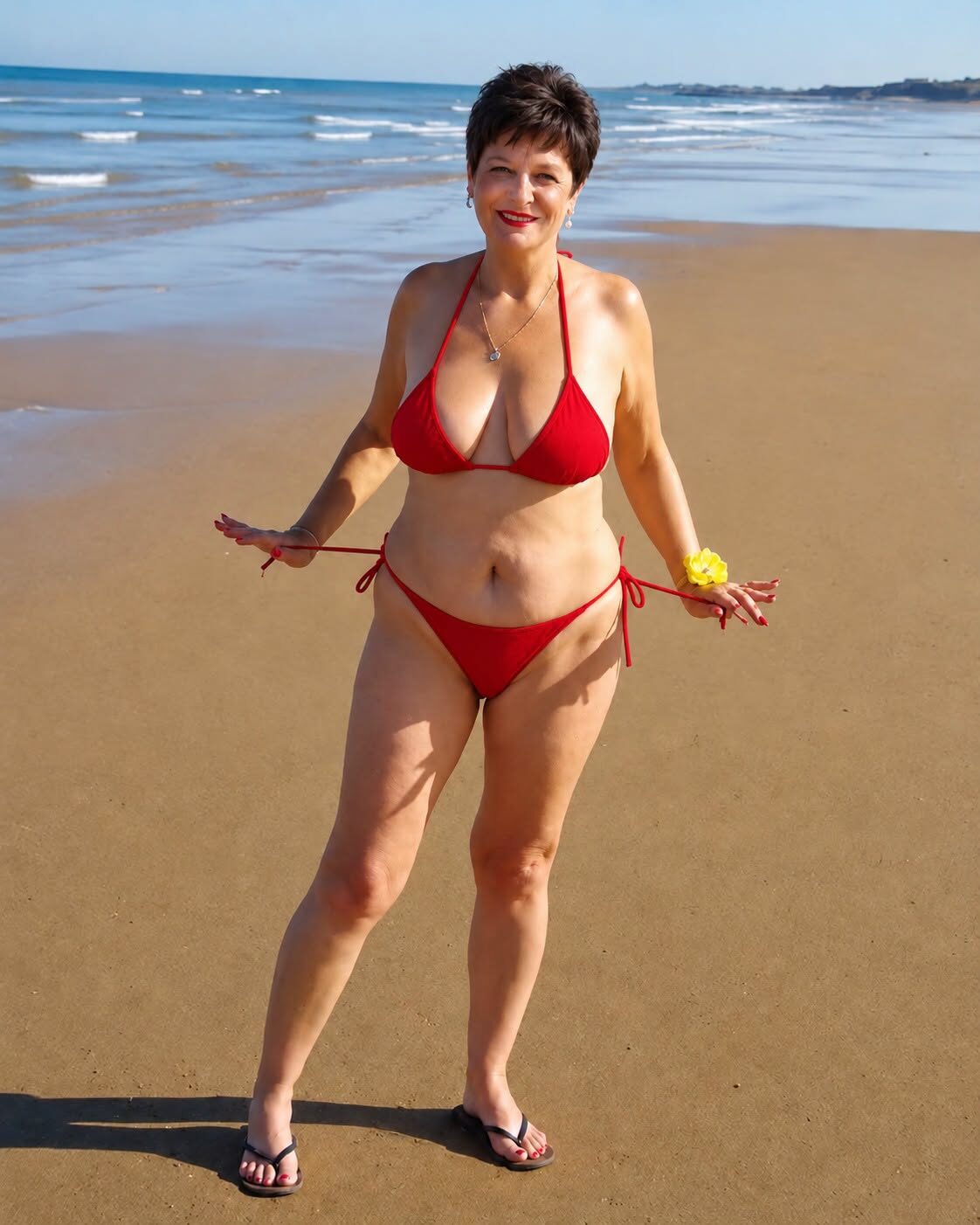 Moja synowa wyśmiała mnie za to, że w wieku 63 lat założyłam bikini — potem pokazała moje zdjęcia całej rodzinie i nazwała mnie „żenującą”. Uśmiechnęłam się i powiedziałam: „Może masz rację”. Następnego ranka jedna wiadomość sprawiła, że całkowicie zbladła…