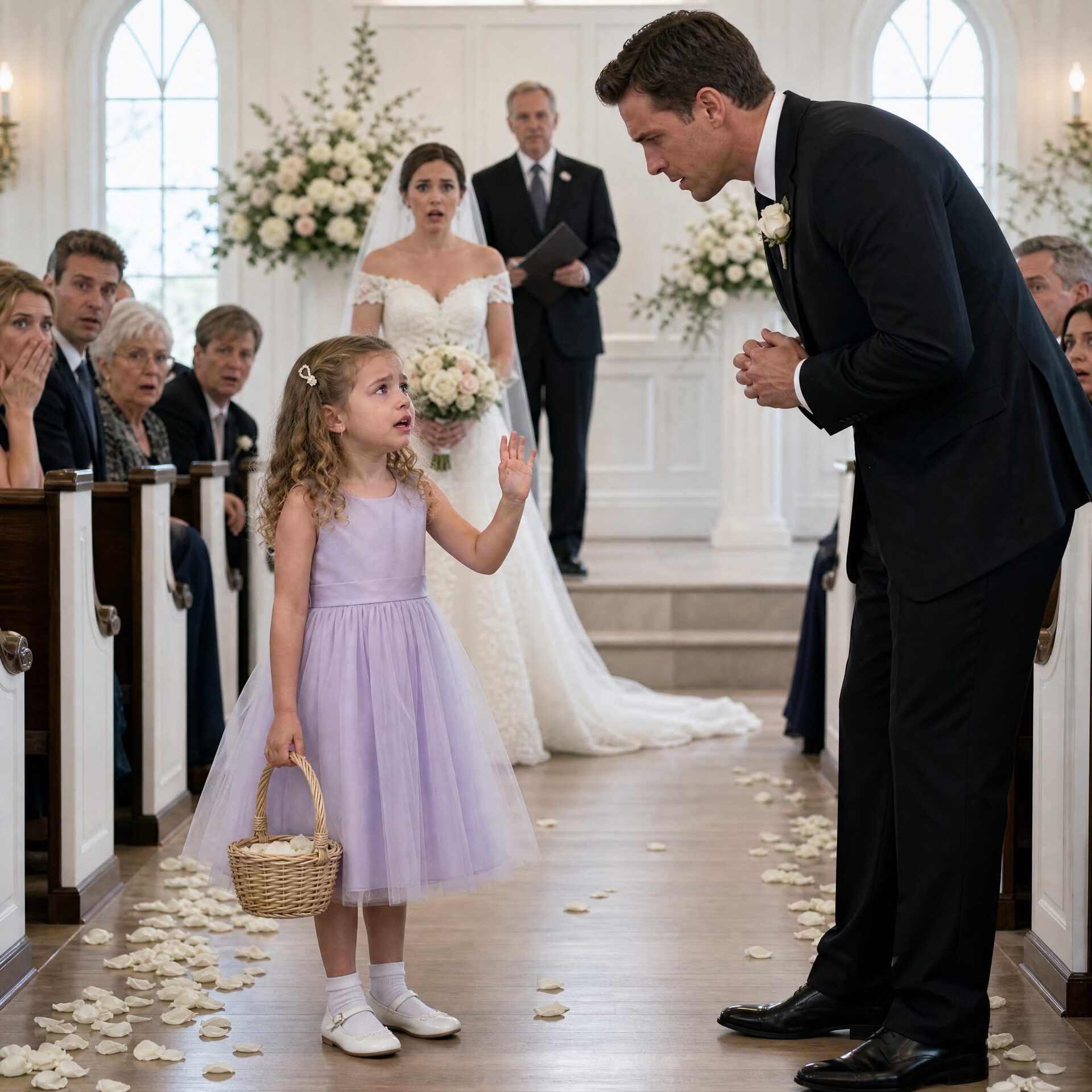 Trzydzieści minut po tym, jak nasz rozwód się sfinalizował, jechałam żółtą taksówką na lotnisko JFK z naszym ośmioletnim synem Noahem, podczas gdy moja sześcioletnia córka Lily została z ojcem na weekend. Grant żenił się z kobietą, którą wybrał, i mimo moich obiekcji, umieścił Lily w różowej sukience jako swoją dziewczynkę sypiącą kwiaty. „Zdjęcia będą wyglądać idealnie” – powiedział mi. Kilka godzin później, w białej kaplicy w Newport, urzędnik zapytał, czy ktoś ma coś przeciwko. Lily uniosła rękę – a prawda, którą niosła, była o wiele cięższa niż kosz obok niej.