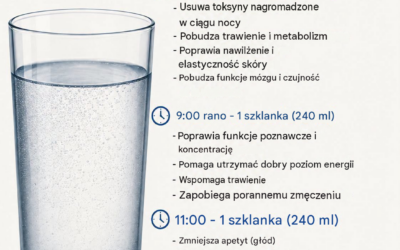 8 szklanek wody dziennie: dlaczego to takie magiczne i o której porze je pić