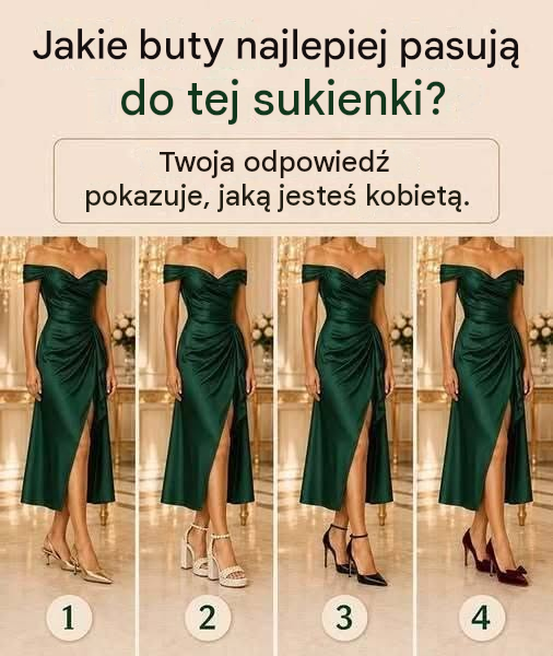 Które buty najlepiej pasują do tej sukienki? Twój wybór może zdradzić o Tobie więcej, niż myślisz