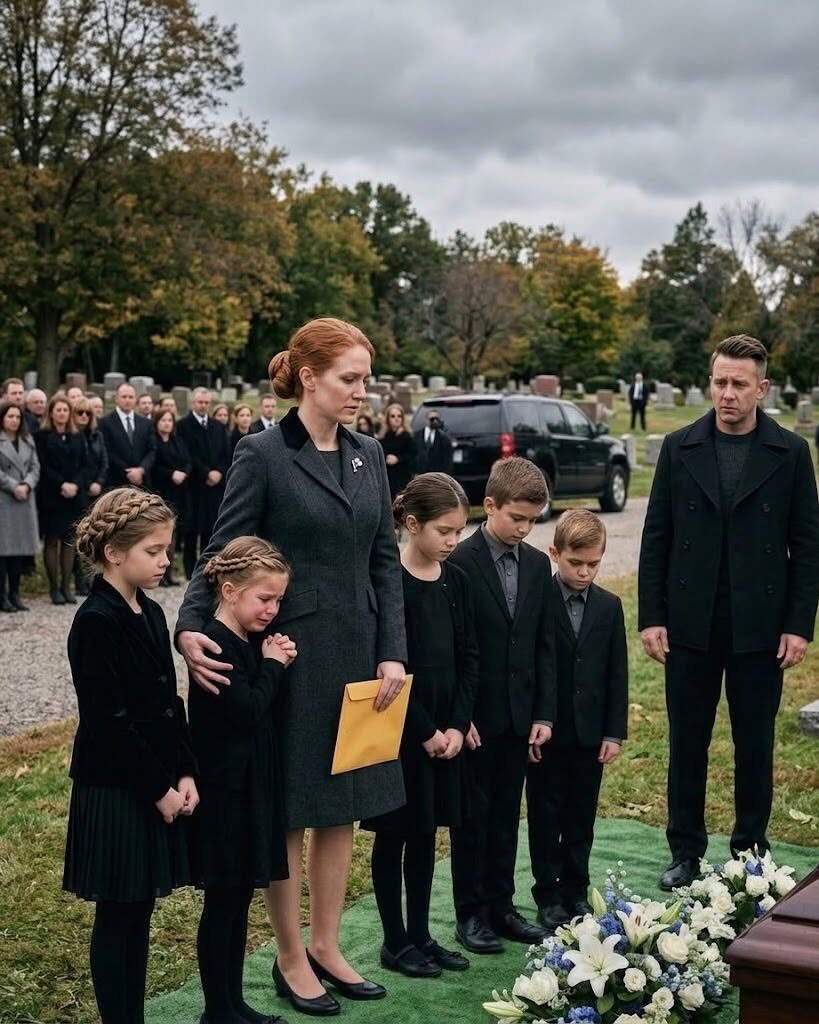 Weszłam na pogrzeb rodzinny mojego byłego męża z piątką dzieci… Kiedy zobaczył swoją twarz w każdym dziecku, kobieta, która nas złamała, zrozumiała, że ​​jej sekret się skończył