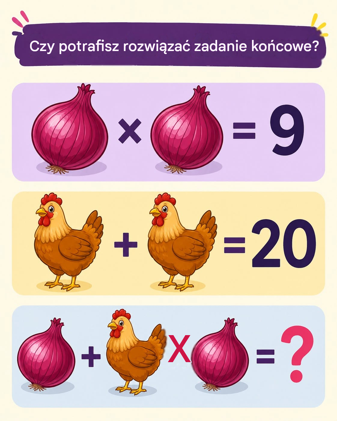 Tylko 1 na 10 osób rozwiązuje tę łamigłówkę poprawnie