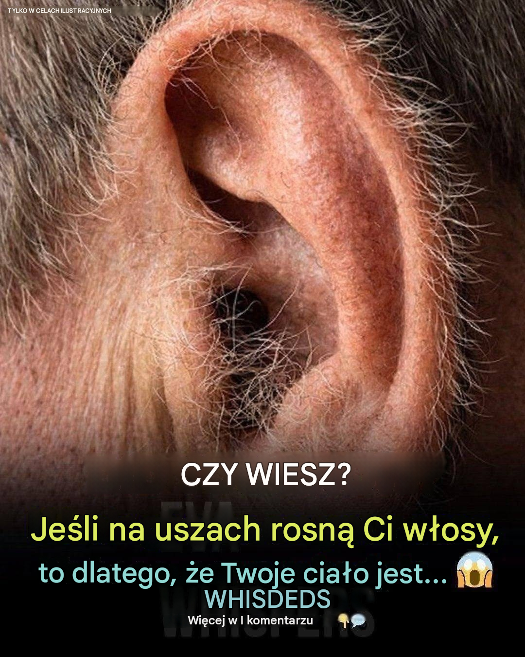 Co włosy w uszach mówią o Twoim zdrowiu