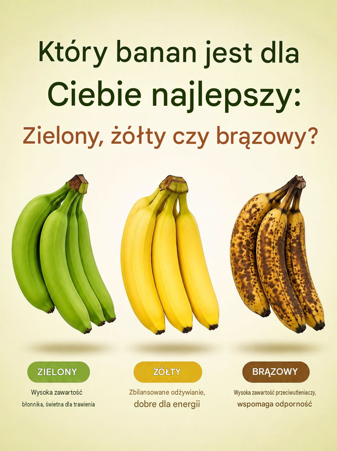 Który banan jest naprawdę najzdrowszy
