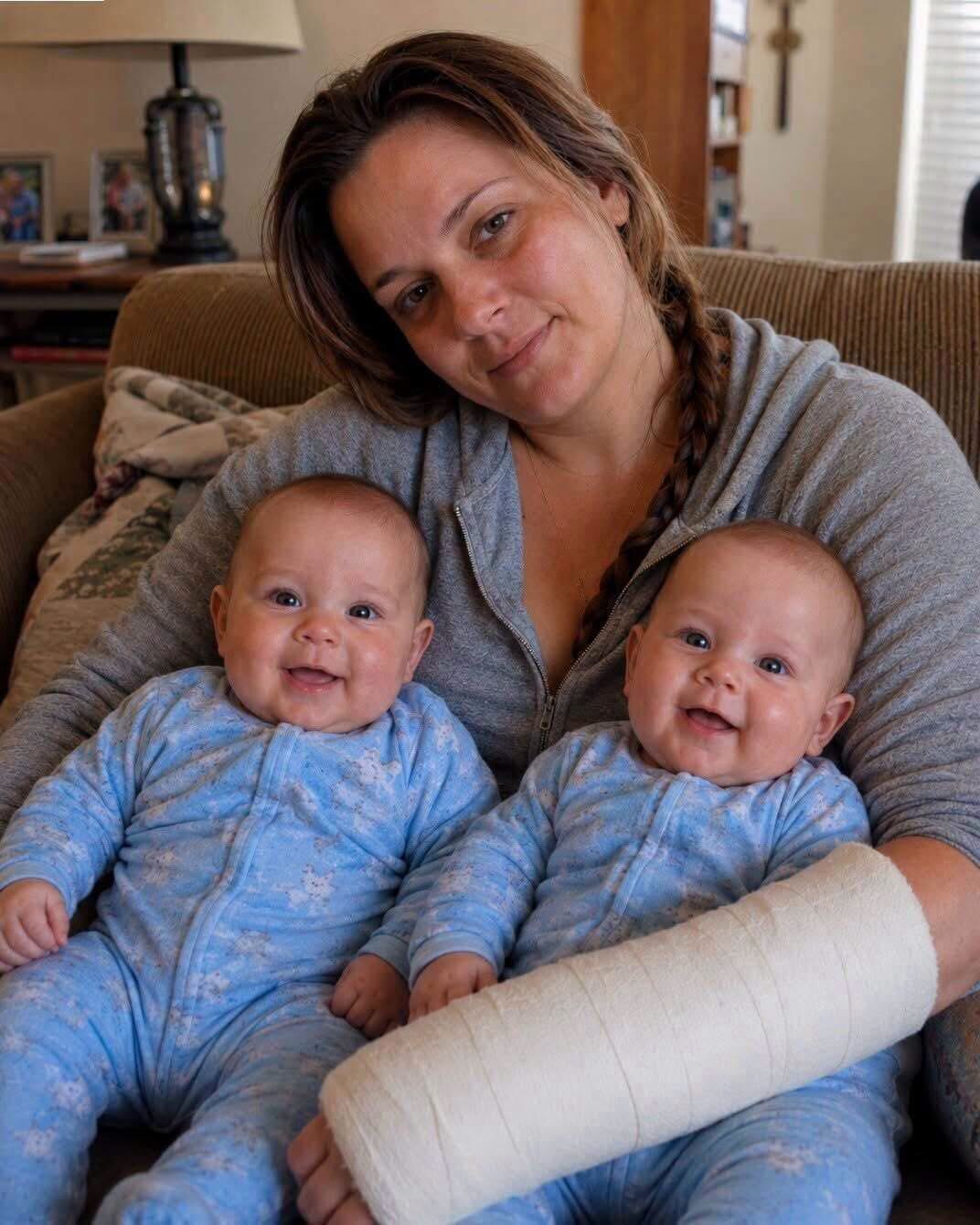 I broke my arm and asked my husband to help me with our 5-month-old twins, but he refused, saying, "Moms don't get sick days. You wanted kids, so you take care of them" — so I taught him a lesson he'd never forget........