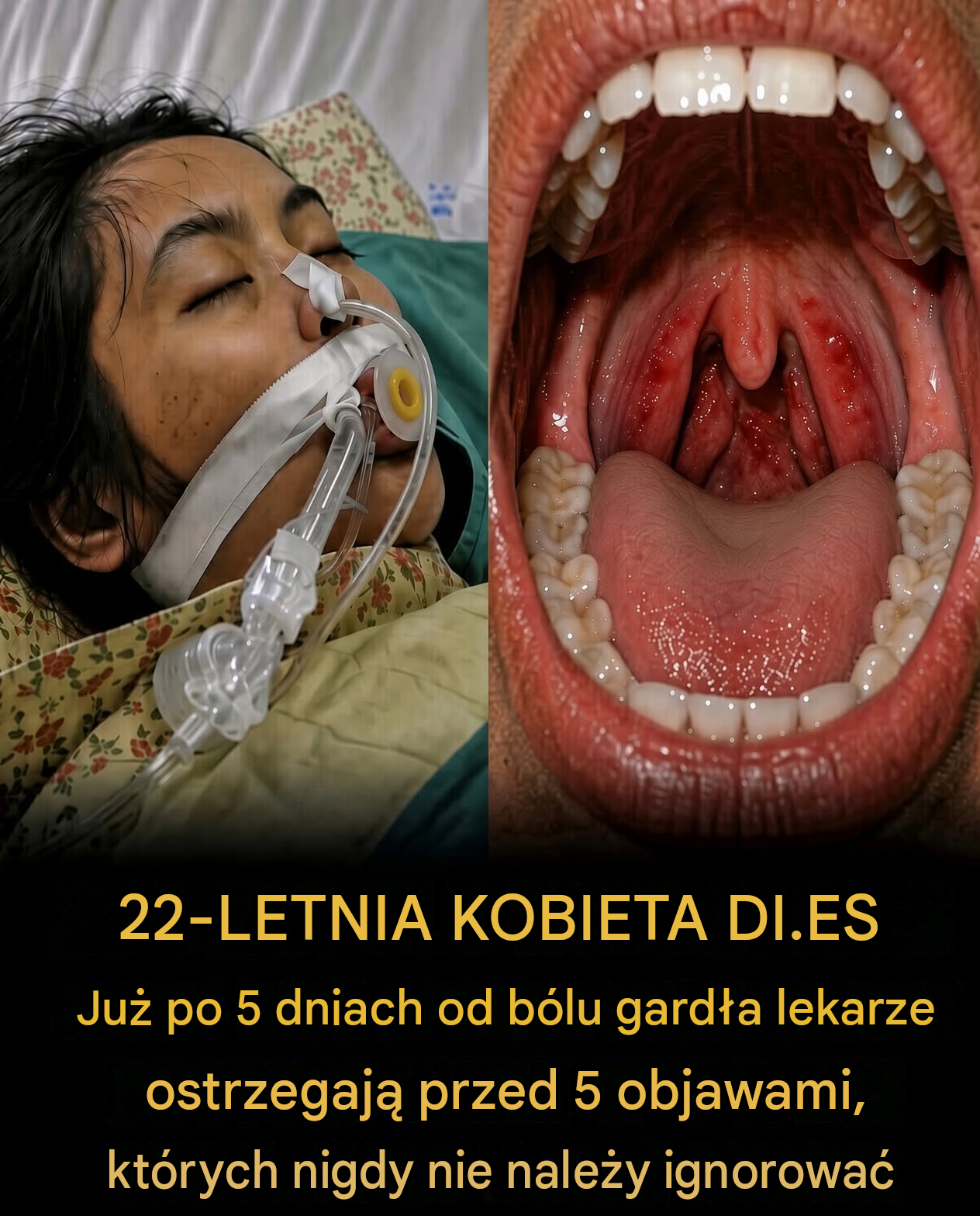 Myślała, że to tylko ból gardła — pięć dni później straciła życie