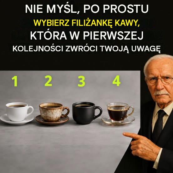 Test psychologiczny: wybierz filiżankę kawy i dowiedz się, co ona o Tobie mówi