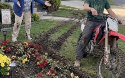 „Myślał, że zniszczenie mojego trawnika to nic poważnego. Następny poranek pokazał mu, jak bardzo się mylił”.