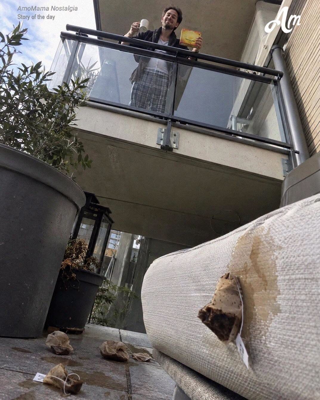 Mój sąsiad z góry dwa razy dziennie rzucał zużyte torebki herbaty na mój balkon – postanowiłam więc nauczyć go, co oznacza szacunek dla cudzego domu