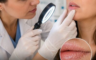 Jeśli na ustach lub w okolicach intymnych pojawiają się białe pryszcze, oto co mogą one oznaczać