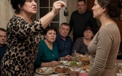 „Mój syn bardziej potrzebuje jeepa, a ty jesteś bezpłodnym dziwadłem!” – moja szwagierka wyrwała mi kluczyki na oczach gości. Wkrótce jej syn płakał w kajdankach za kradzież.
