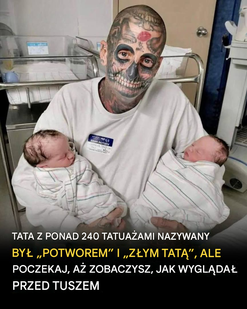 Ojciec z 240 tatuażami spotyka się z krytyką, bo ludzie uważają go za okropnego ojca – wtedy jego żona ujawnia prawdę