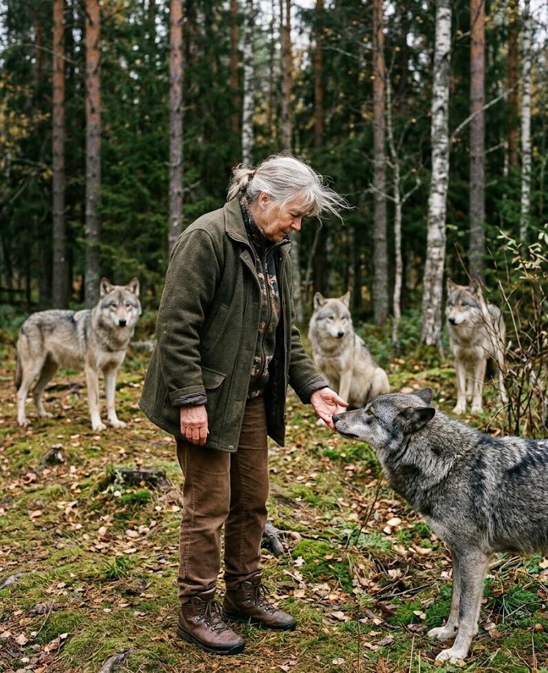 Babcia Anna uratowała kiedyś cztery wilcze szczenięta, nie mając pojęcia, że wiele lat później wrócą do jej życia w najbardziej niezwykły sposób… 😱🐺