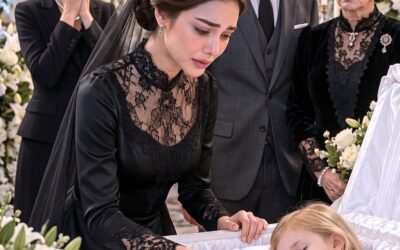 Na pogrzebie mojej sześcioletniej córki pochyliłam się nad jej białą trumną i nagle usłyszałam cichy szept: „Mamo, zimno mi… Tata powiedział, że muszę spać”. Milczałam, wyciągnęłam telefon i zadzwoniłam pod 911, ostrożnie uwalniając jej nadgarstki. Dwie godziny później policja przeszukała dom mojego byłego męża i odkryła ukryte pomieszczenie, którego nikt nie miał nigdy odkryć.