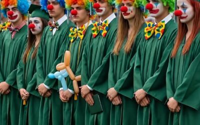 Wszyscy koledzy i koleżanki z klasy mojej córki przyszli na uroczystość ukończenia szkoły przebrani za klaunów. Kiedy w końcu zrozumiałam powód ich dziwnego zachowania, nie mogłam powstrzymać łez.