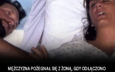 Mężczyzna żegna się ze swoją żoną, gdy odłączają ją od aparatury podtrzymującej życie, ale ona wypowiada 5 słów