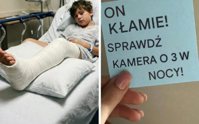 Poszedłem do szpitala, żeby zająć się synem, który złamał nogę – wtedy pielęgniarka wręczyła mi karteczkę: „Kłamie. Sprawdź kamerę o 3 nad ranem”.