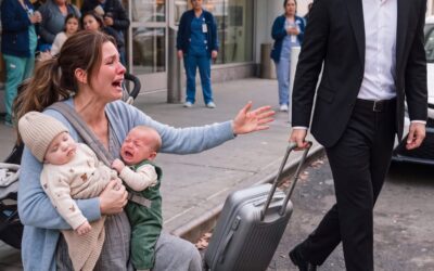 Mój mąż zostawił mnie samą z naszym trzymiesięcznym dzieckiem i chorym dwulatkiem, mówiąc: „To małżeństwo jest toksyczne. Potrzebuję przestrzeni”. Trzy tygodnie później wrócił z Europy z uśmiechem. „Dobrze się bawiłem. Znów jestem twoim mężem”. Wtedy mężczyzna siedzący przy moim stole podniósł wzrok i powiedział: „Witaj w domu, Marku”. Jego twarz zbladła.
