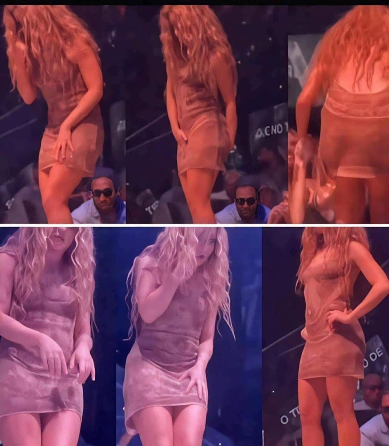 Moment, w którym Shakira schodzi ze sceny po zauważeniu, że... Zobacz więcej