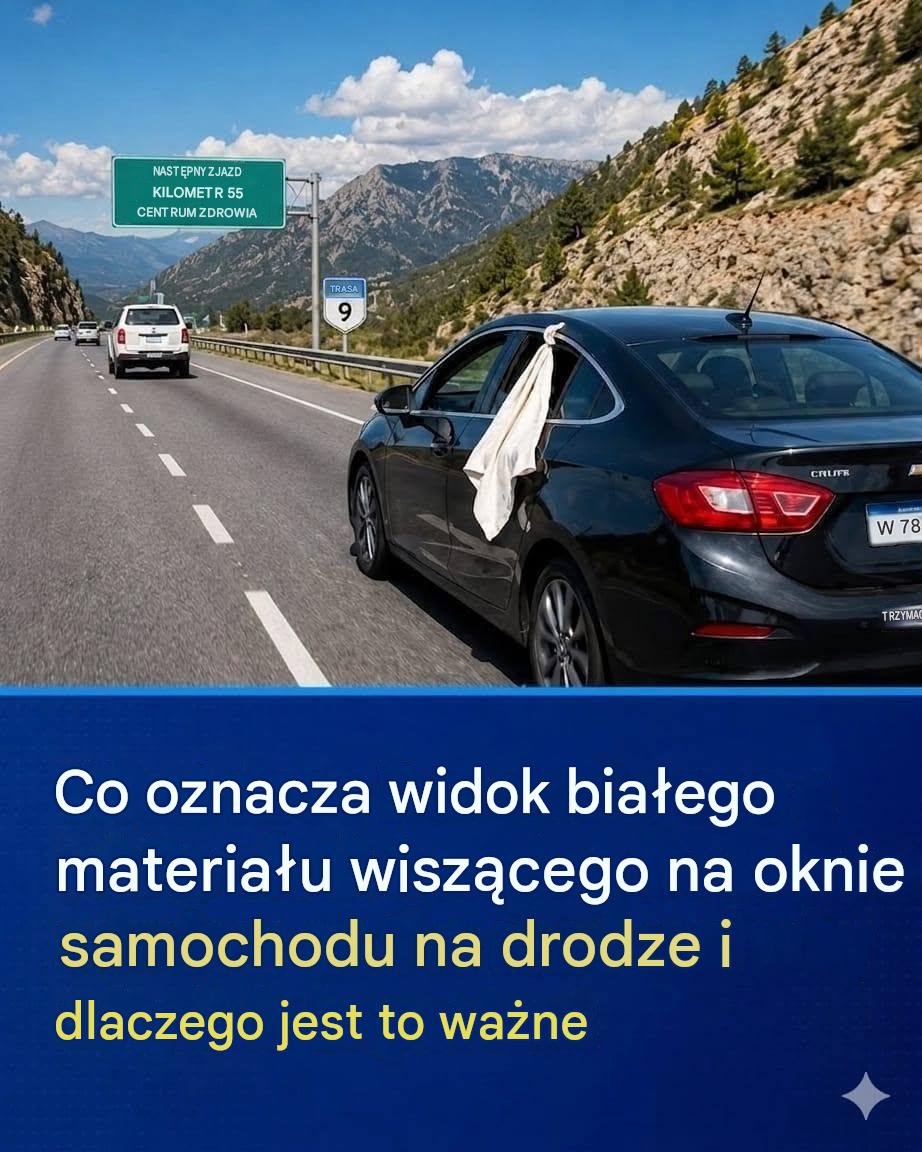 Dlaczego niektórzy kierowcy zostawiają białą szmatkę w szybie samochodu? Znaczenie może Cię zaskoczyć