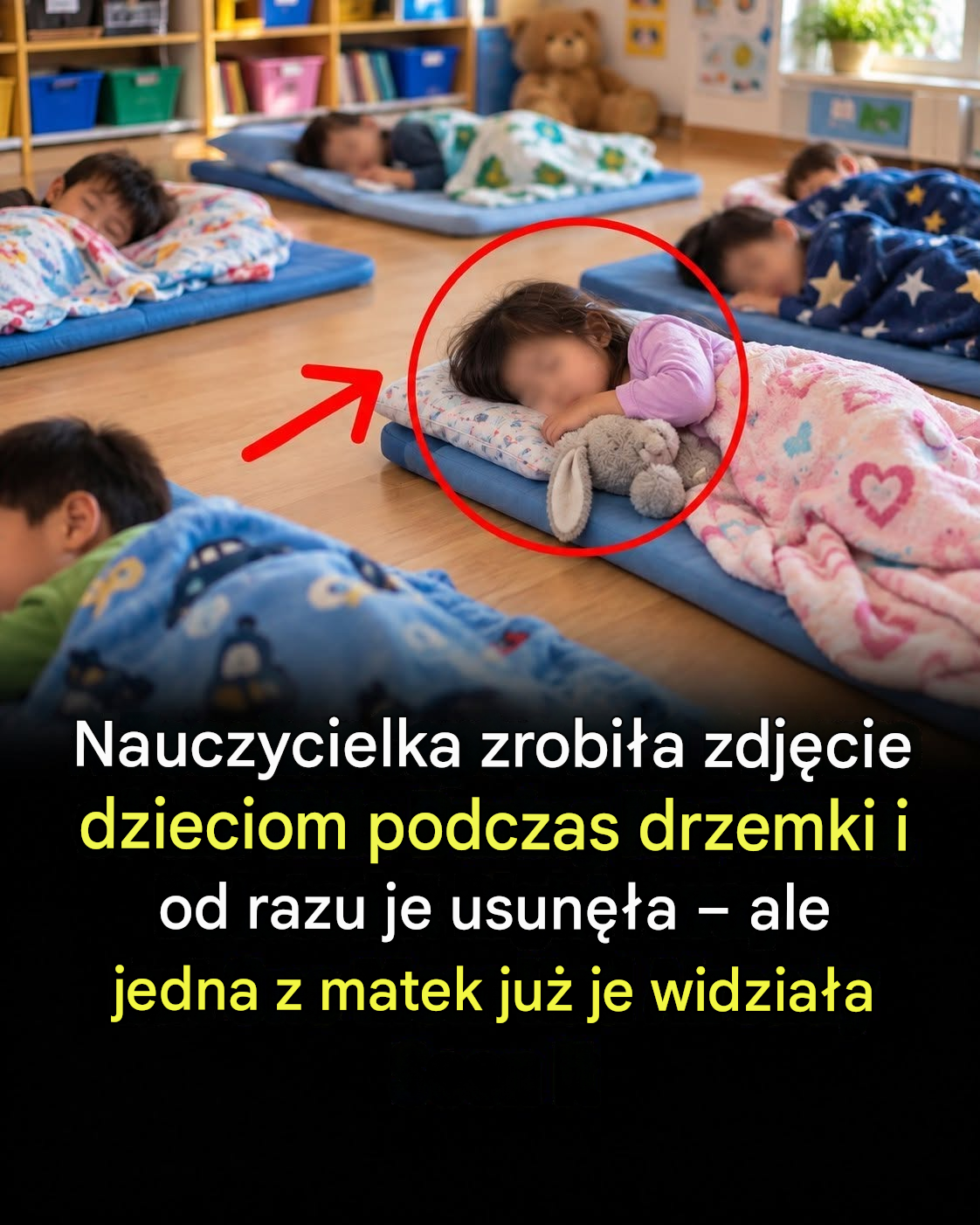 Nauczyciel usunął zdjęcie z drzemki w klasie kilka sekund po jego opublikowaniu – jeden z rodziców już je zapisał
